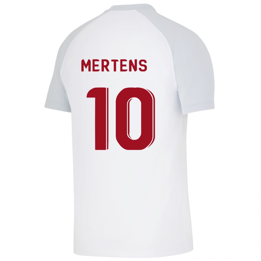 Dámské Dries Mertens #10 Bílý Daleko Hráčské Dresy 2023/24 Dres