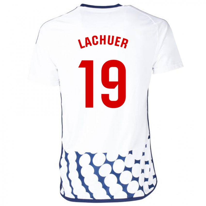 Dámské Mathis Lachuer #19 Bílý Daleko Hráčské Dresy 2023/24 Dres