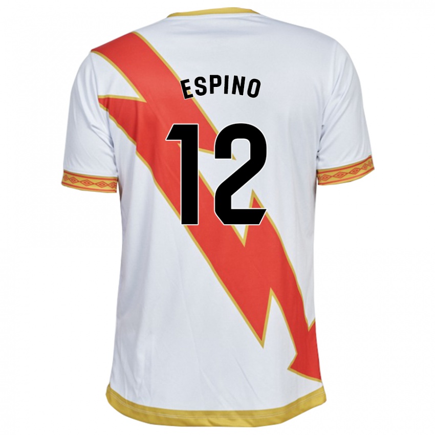 Dětské Alfonso Espino #12 Bílý Domů Hráčské Dresy 2023/24 Dres