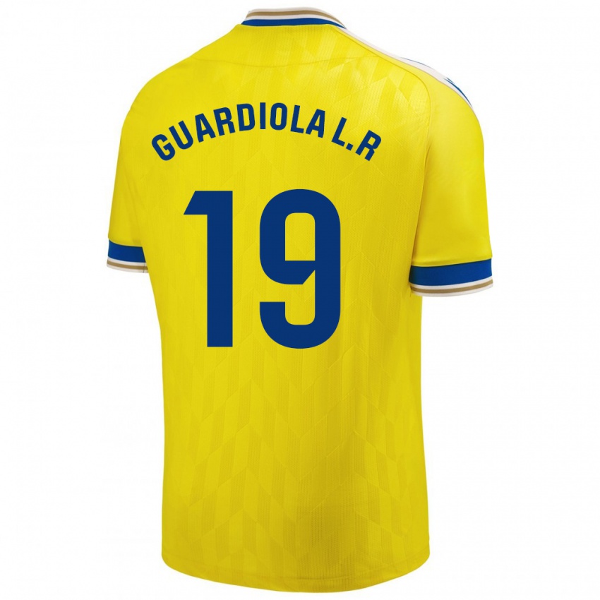 Dětské Sergi Guardiola #19 Žlutá Domů Hráčské Dresy 2023/24 Dres