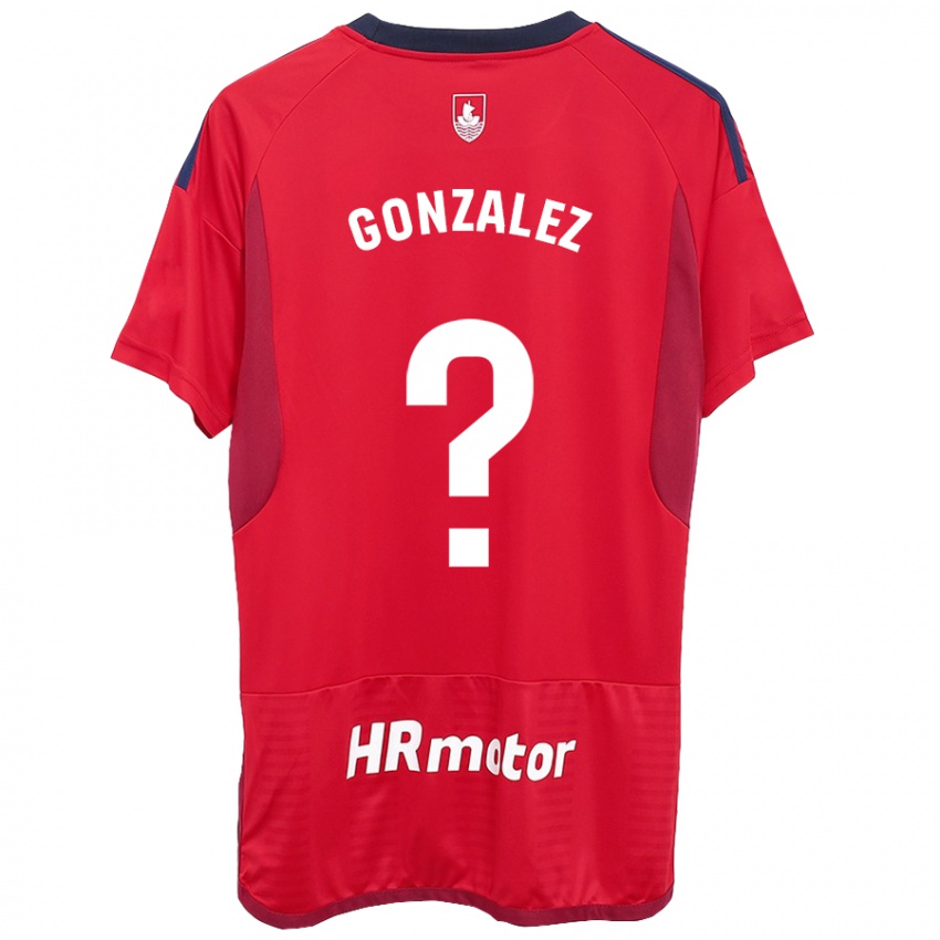 Dětské Iker González #0 Červené Domů Hráčské Dresy 2023/24 Dres