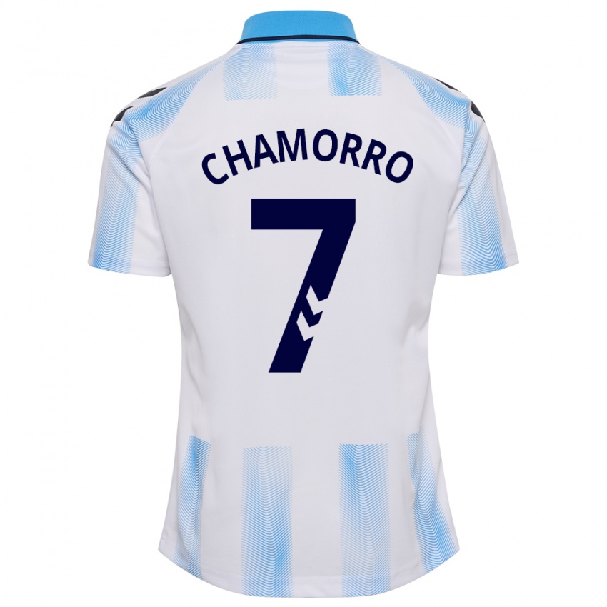 Dětské Alexis Chamorro #7 Bílá Modrá Domů Hráčské Dresy 2023/24 Dres