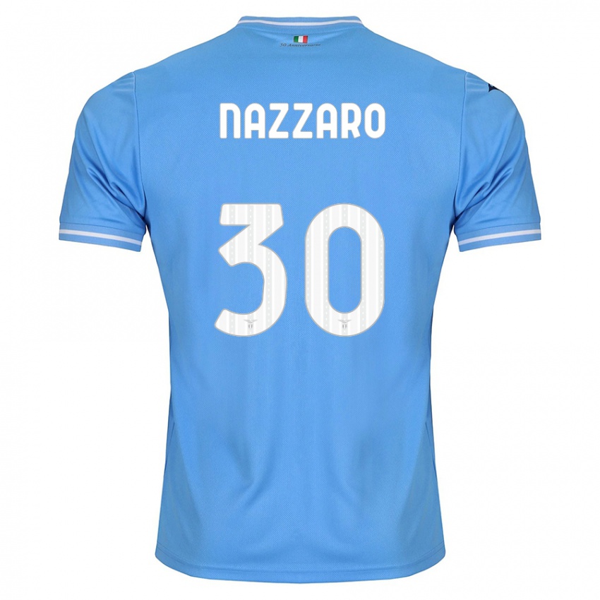 Dětské Marco Nazzaro #30 Modrý Domů Hráčské Dresy 2023/24 Dres