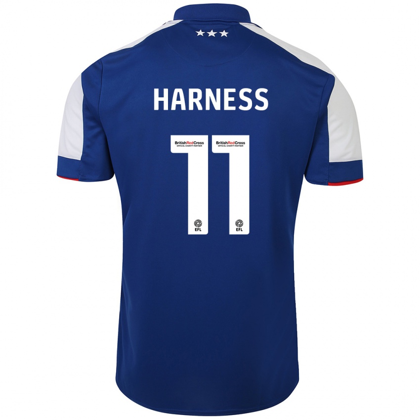 Dětské Marcus Harness #11 Modrý Domů Hráčské Dresy 2023/24 Dres