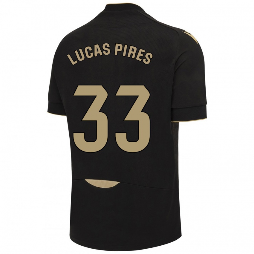 Dětské Lucas Pires #33 Černá Daleko Hráčské Dresy 2023/24 Dres