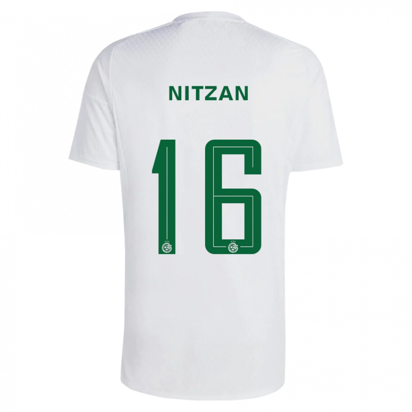Dětské Itamar Nitzan #16 Zeleno Modrá Daleko Hráčské Dresy 2023/24 Dres