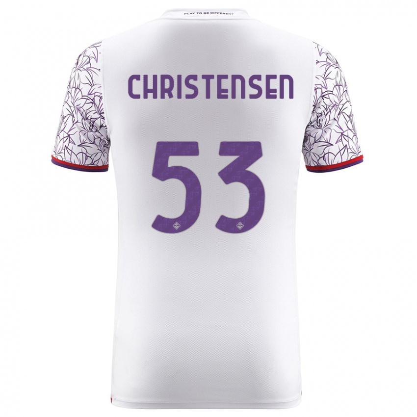 Dětské Oliver Christensen #53 Bílý Daleko Hráčské Dresy 2023/24 Dres