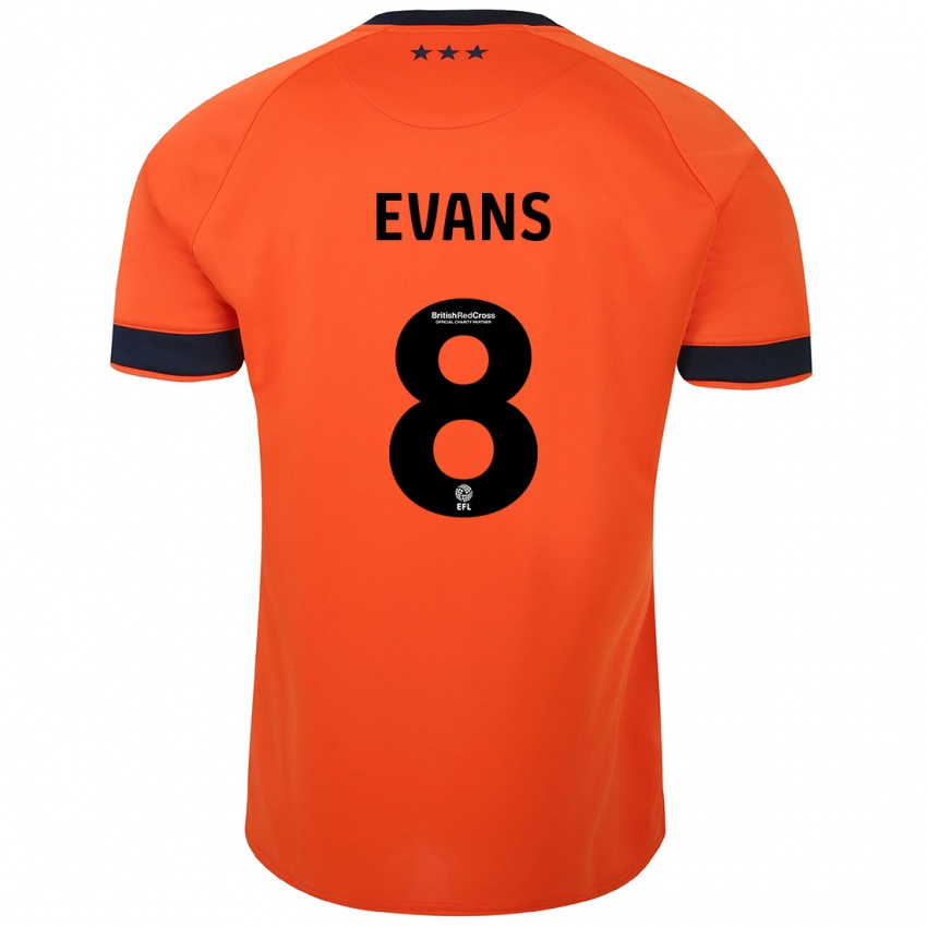 Dětské Lee Evans #8 Oranžový Daleko Hráčské Dresy 2023/24 Dres
