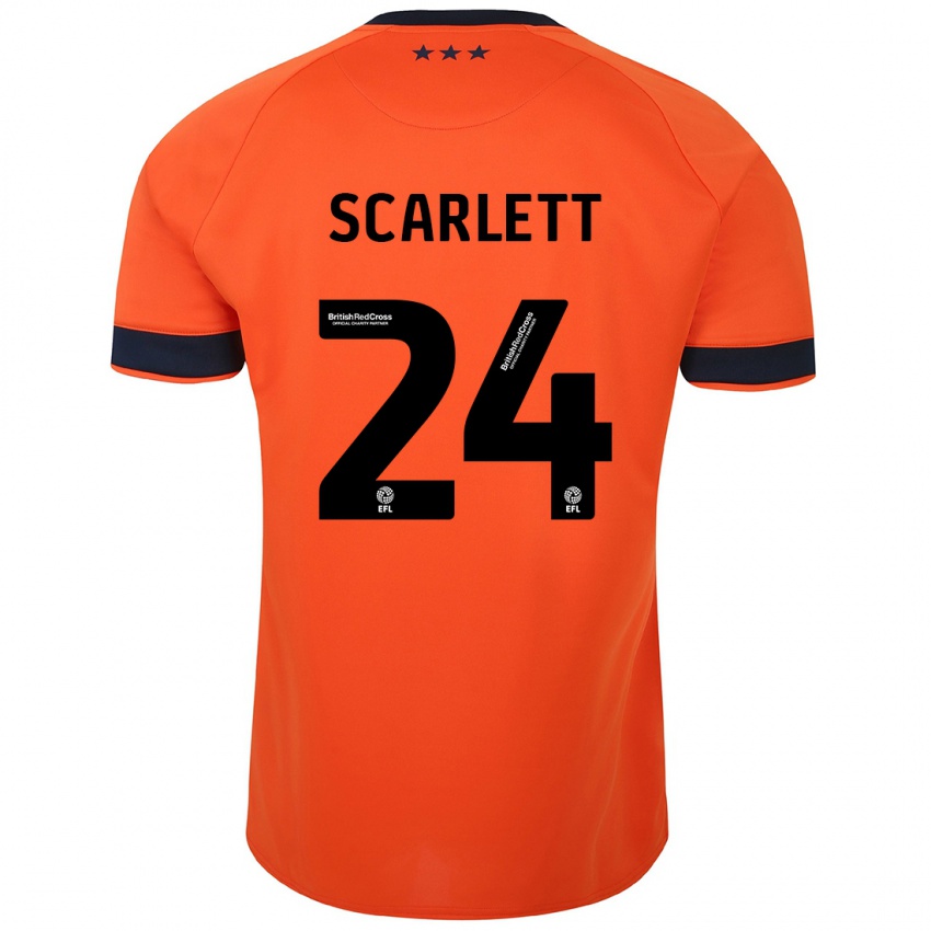 Dětské Dane Scarlett #24 Oranžový Daleko Hráčské Dresy 2023/24 Dres