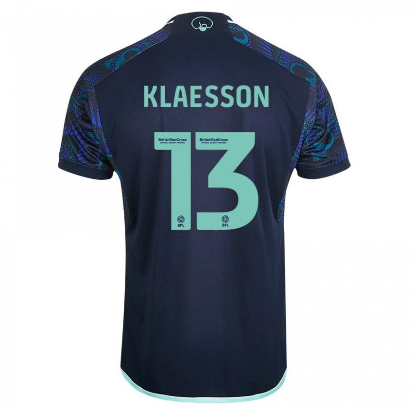 Dětské Kristoffer Klaesson #13 Modrý Daleko Hráčské Dresy 2023/24 Dres