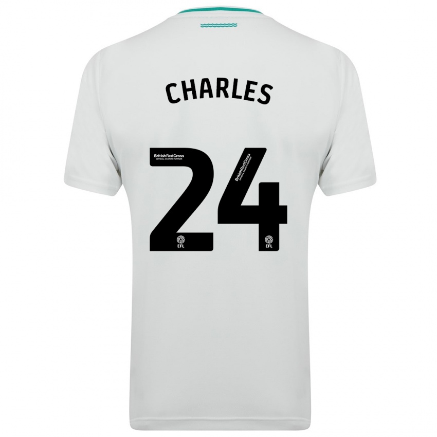Dětské Shea Charles #24 Bílý Daleko Hráčské Dresy 2023/24 Dres