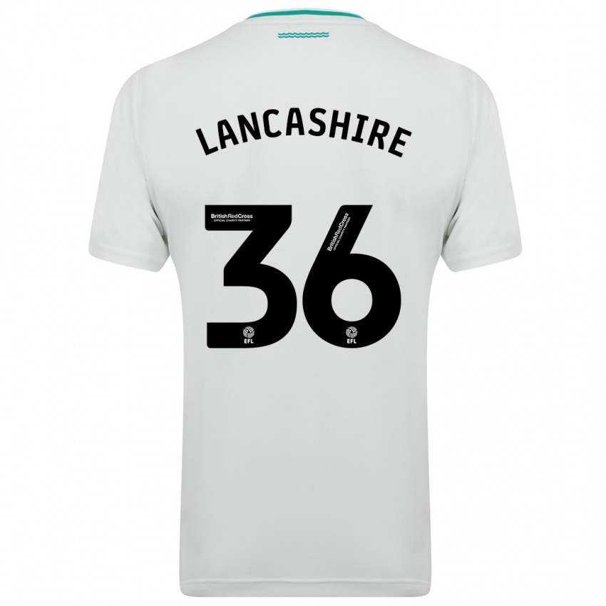 Dětské Olly Lancashire #36 Bílý Daleko Hráčské Dresy 2023/24 Dres