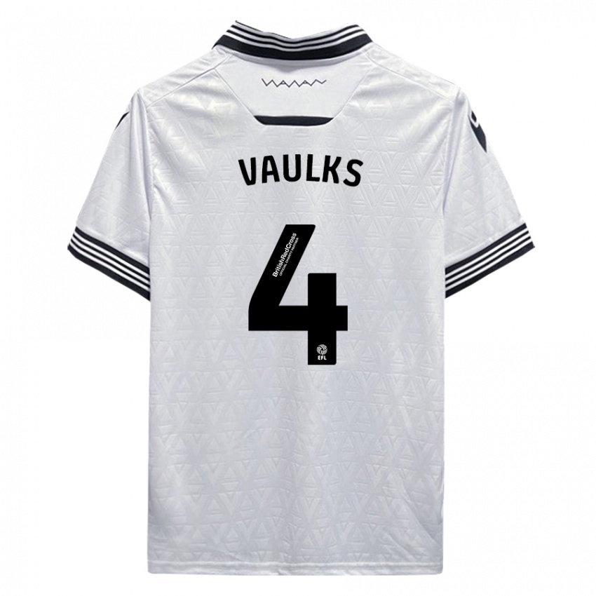 Dětské Will Vaulks #4 Bílý Daleko Hráčské Dresy 2023/24 Dres