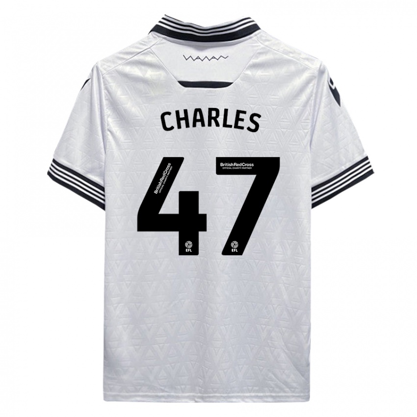 Dětské Pierce Charles #47 Bílý Daleko Hráčské Dresy 2023/24 Dres