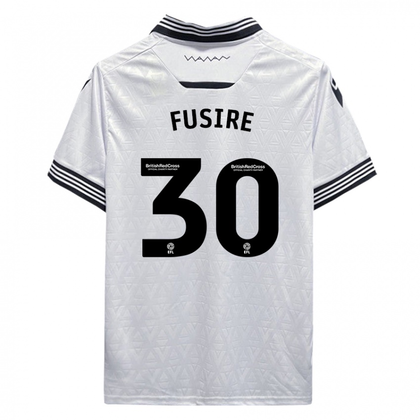 Dětské Sean Fusire #30 Bílý Daleko Hráčské Dresy 2023/24 Dres