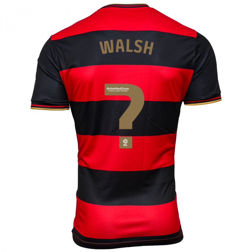 Dětské Joe Walsh #0 Černá Červená Daleko Hráčské Dresy 2023/24 Dres