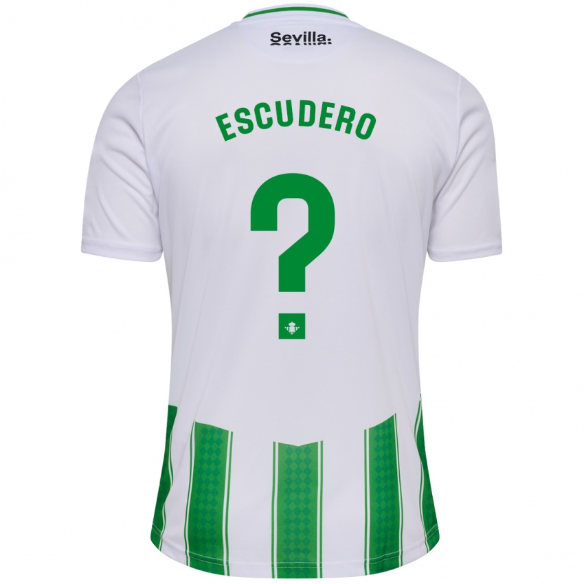 Pánské Ale Escudero #0 Bílý Domů Hráčské Dresy 2023/24 Dres
