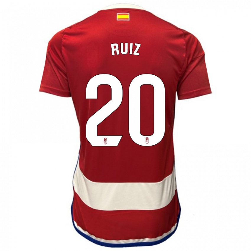 Pánské Sergio Ruiz #20 Červené Domů Hráčské Dresy 2023/24 Dres