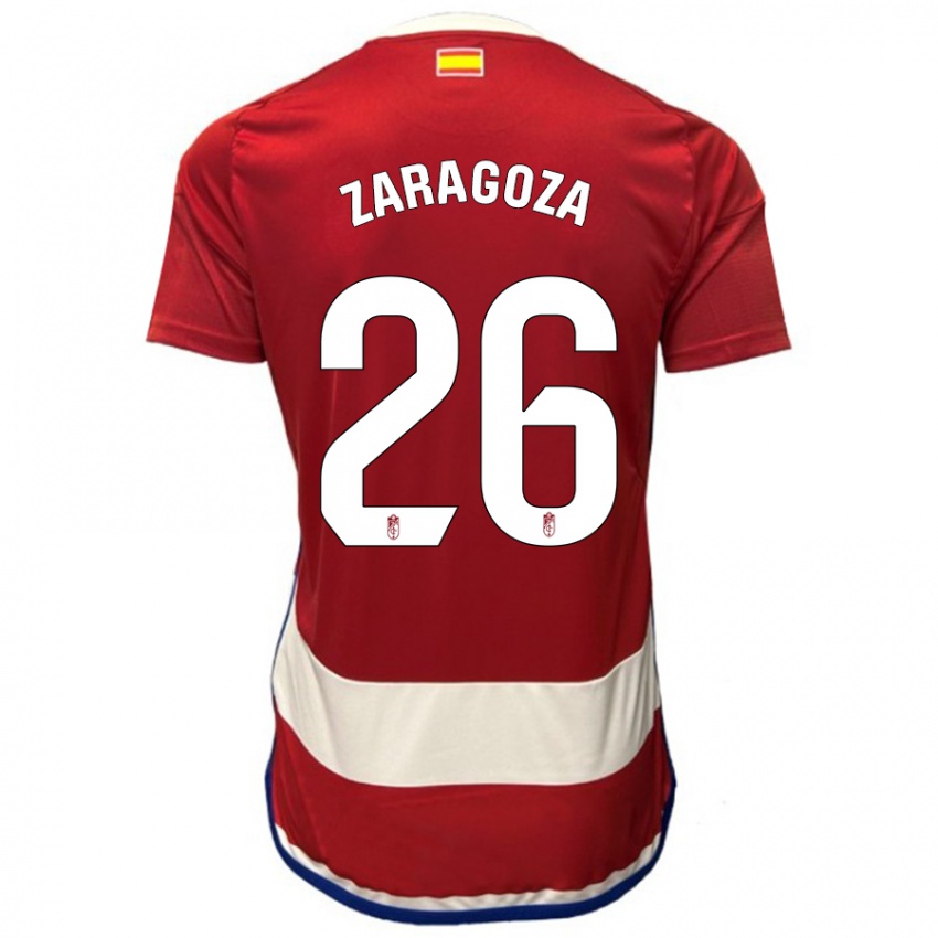 Pánské Bryan Zaragoza #26 Červené Domů Hráčské Dresy 2023/24 Dres