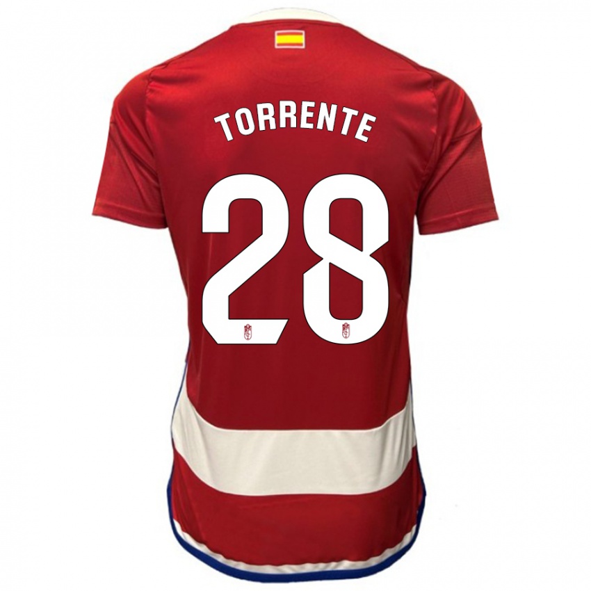 Pánské Raúl Torrente #28 Červené Domů Hráčské Dresy 2023/24 Dres