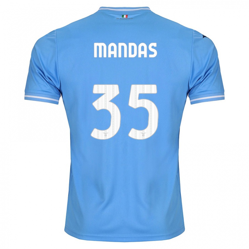 Pánské Christos Mandas #35 Modrý Domů Hráčské Dresy 2023/24 Dres