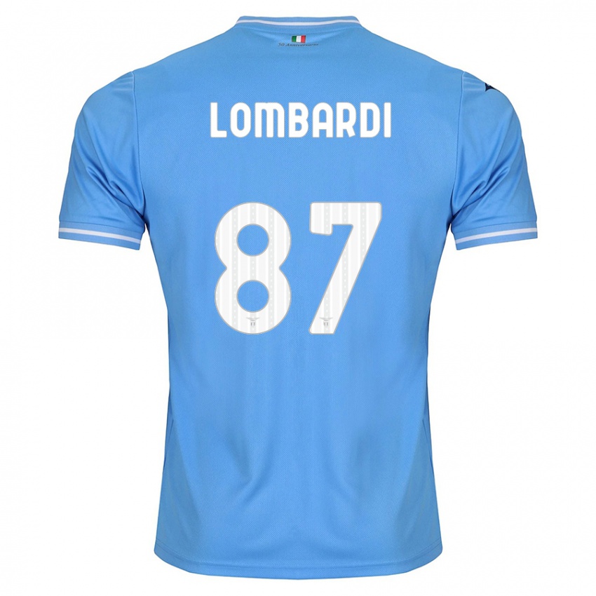 Pánské Cristiano Lombardi #87 Modrý Domů Hráčské Dresy 2023/24 Dres