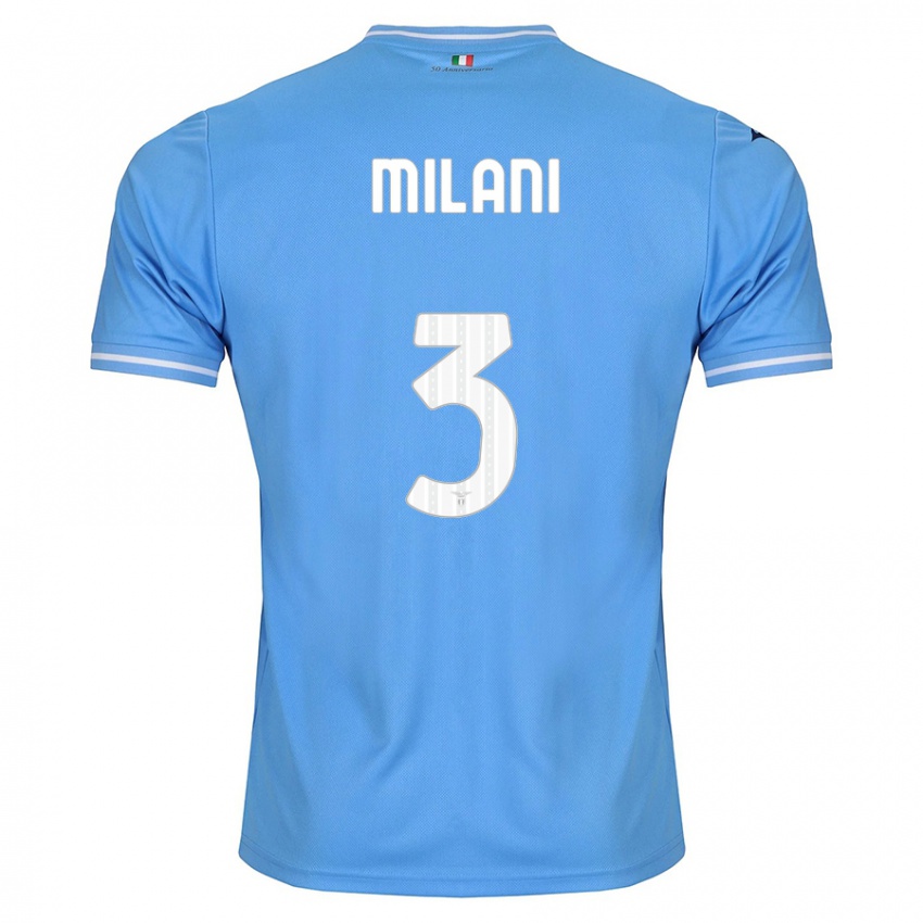 Pánské Alessandro Milani #3 Modrý Domů Hráčské Dresy 2023/24 Dres
