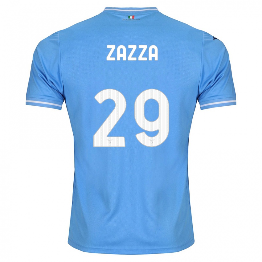 Pánské Matteo Zazza #29 Modrý Domů Hráčské Dresy 2023/24 Dres