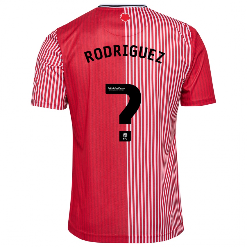 Pánské Alejandro Gomes Rodriguez #0 Červené Domů Hráčské Dresy 2023/24 Dres