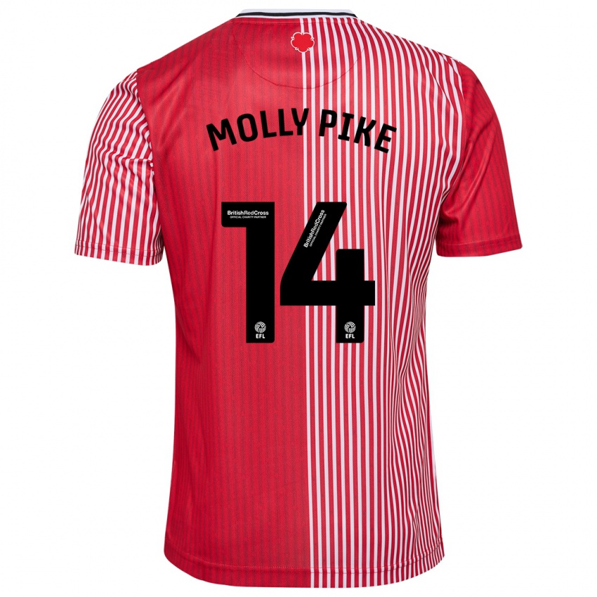 Pánské Molly Pike #14 Červené Domů Hráčské Dresy 2023/24 Dres