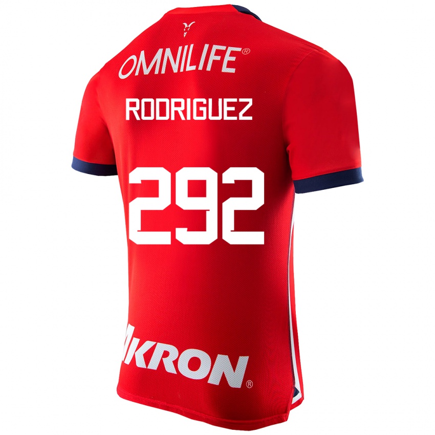 Pánské Emiliano Rodríguez #292 Červené Domů Hráčské Dresy 2023/24 Dres
