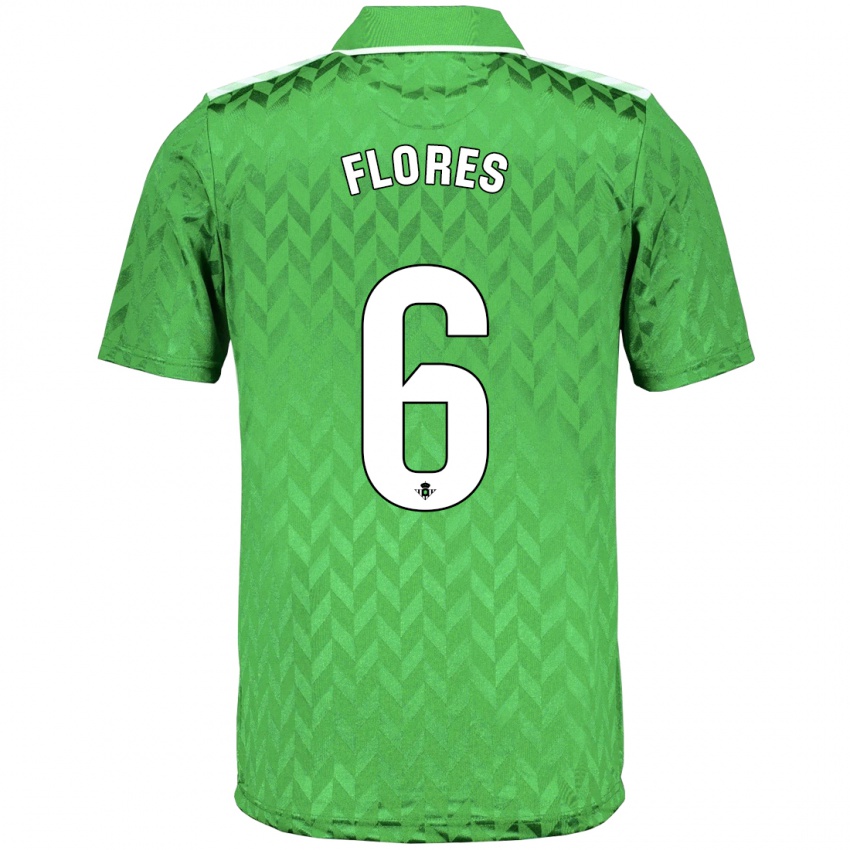 Pánské Mateo Flores #6 Zelená Daleko Hráčské Dresy 2023/24 Dres