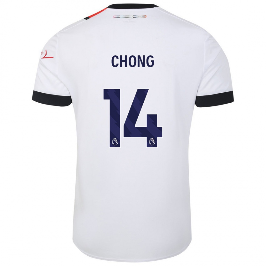 Pánské Tahith Chong #14 Bílý Daleko Hráčské Dresy 2023/24 Dres