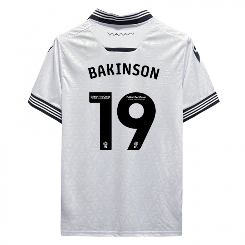 Pánské Tyreeq Bakinson #19 Bílý Daleko Hráčské Dresy 2023/24 Dres