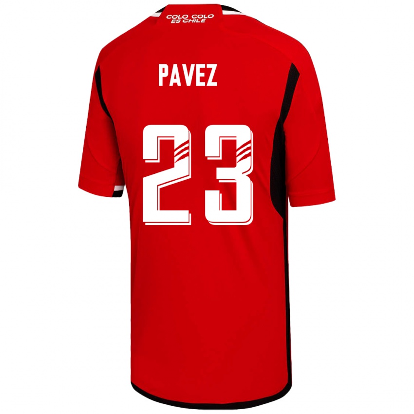 Pánské Esteban Pavez #23 Červené Daleko Hráčské Dresy 2023/24 Dres