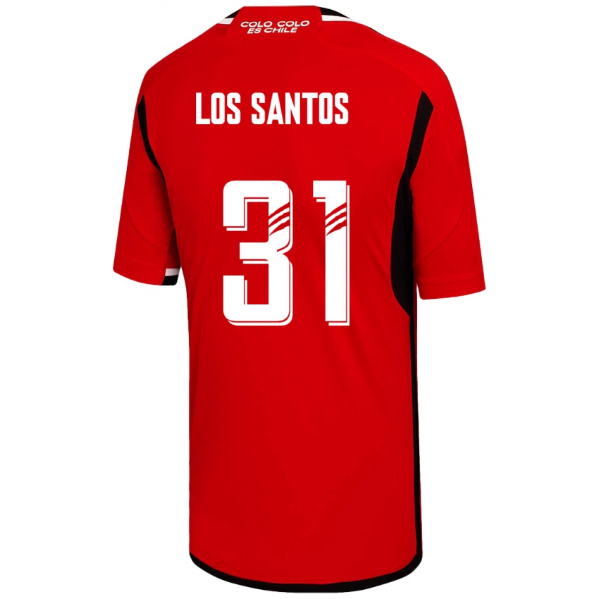 Pánské Matías De Los Santos #31 Červené Daleko Hráčské Dresy 2023/24 Dres