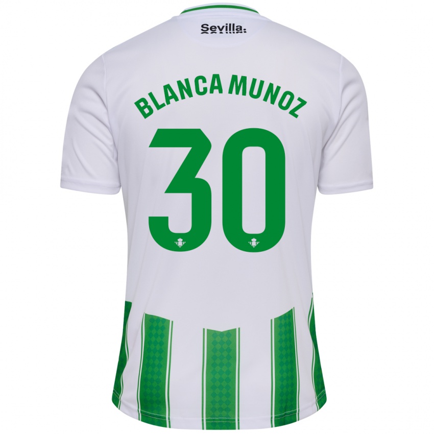 Dámské Blanca Muñoz #30 Bílý Domů Hráčské Dresy 2023/24 Dres