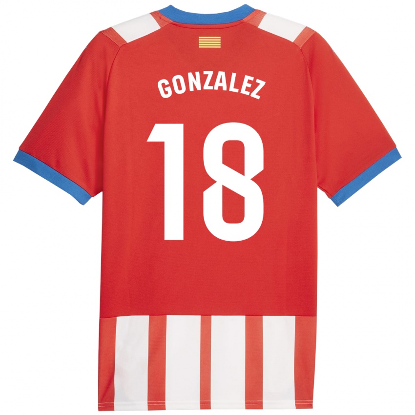 Dámské Gerard Gonzalez #18 Červená Bílá Domů Hráčské Dresy 2023/24 Dres