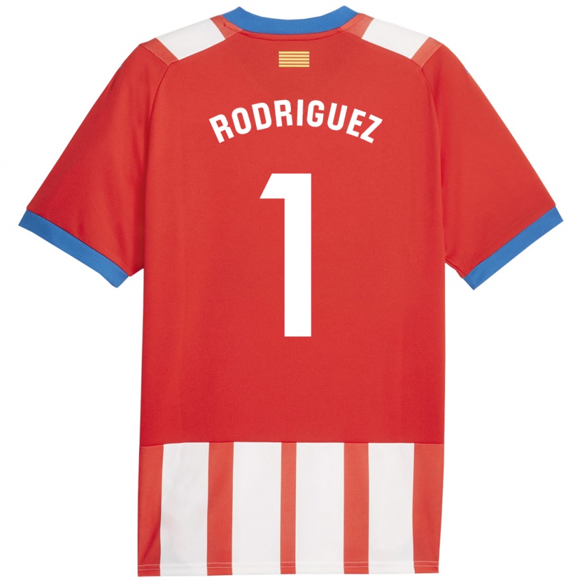 Dámské Maria Rodríguez #1 Červená Bílá Domů Hráčské Dresy 2023/24 Dres