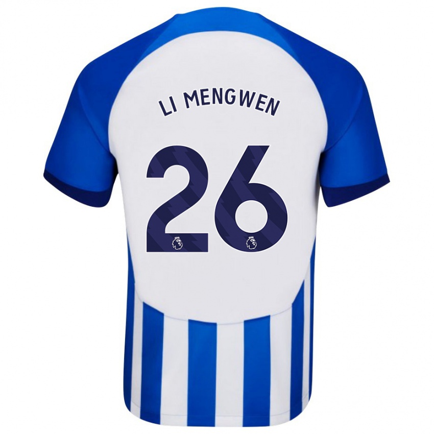 Dámské Li Mengwen #26 Modrý Domů Hráčské Dresy 2023/24 Dres