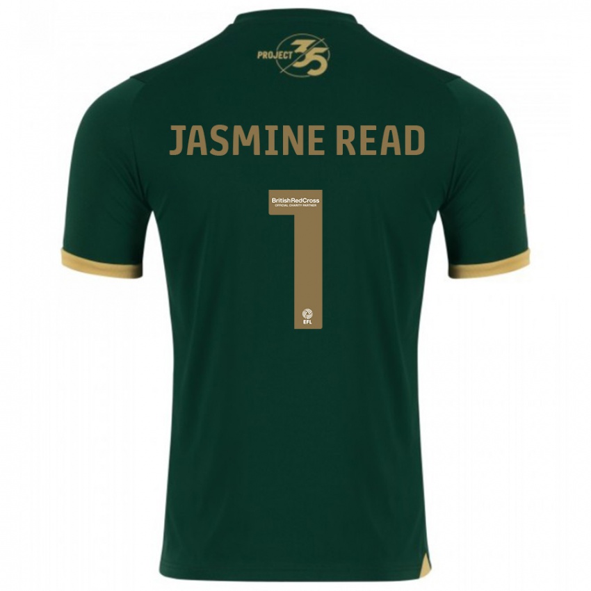 Dámské Jasmine Read #1 Zelená Domů Hráčské Dresy 2023/24 Dres
