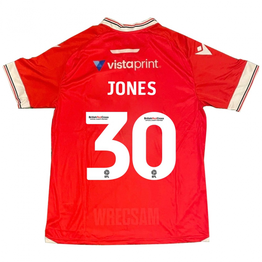 Dámské James Jones #30 Červené Domů Hráčské Dresy 2023/24 Dres