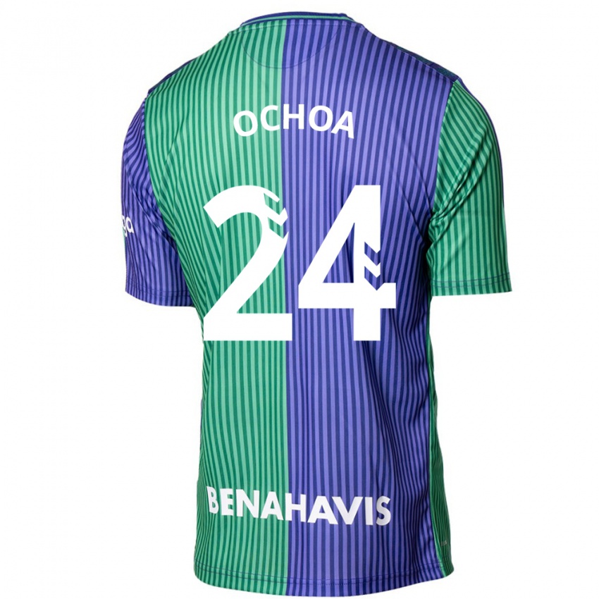 Dámské Aarón Ochoa #24 Zeleno Modrá Daleko Hráčské Dresy 2023/24 Dres