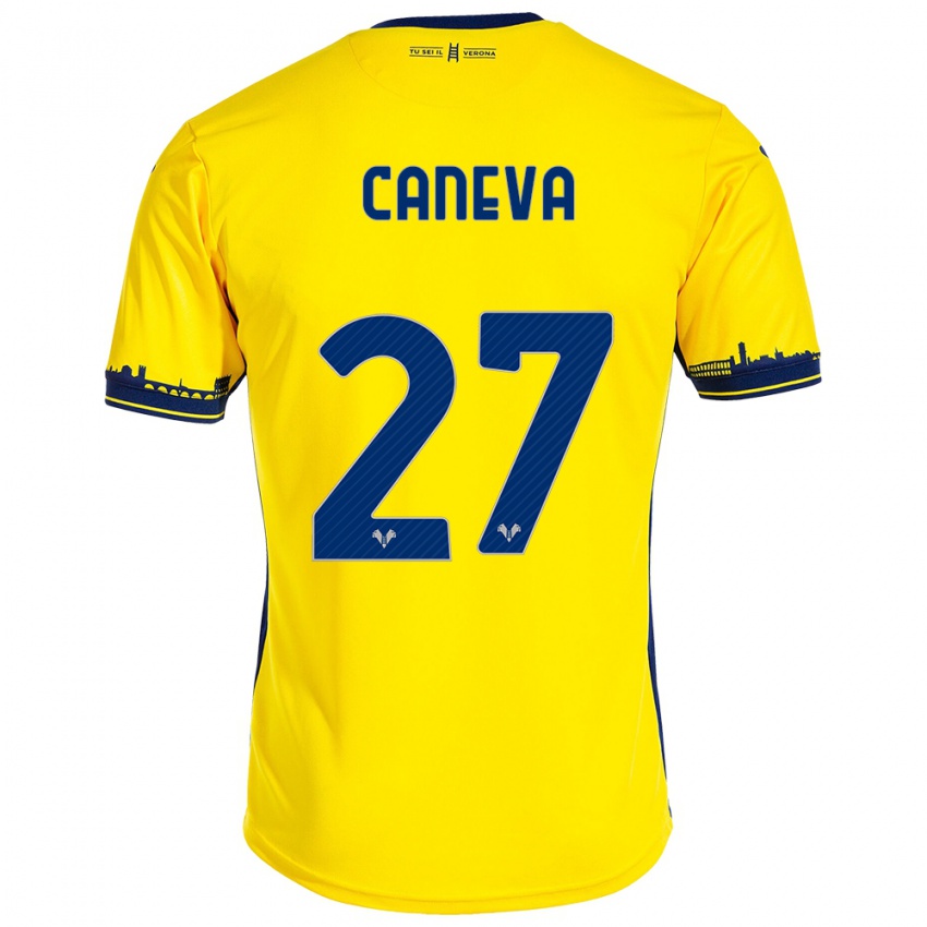 Dámské Elia Caneva #27 Žlutá Daleko Hráčské Dresy 2023/24 Dres