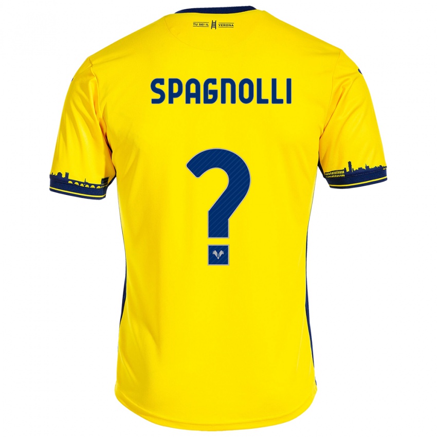 Dámské Matteo Spagnolli #0 Žlutá Daleko Hráčské Dresy 2023/24 Dres