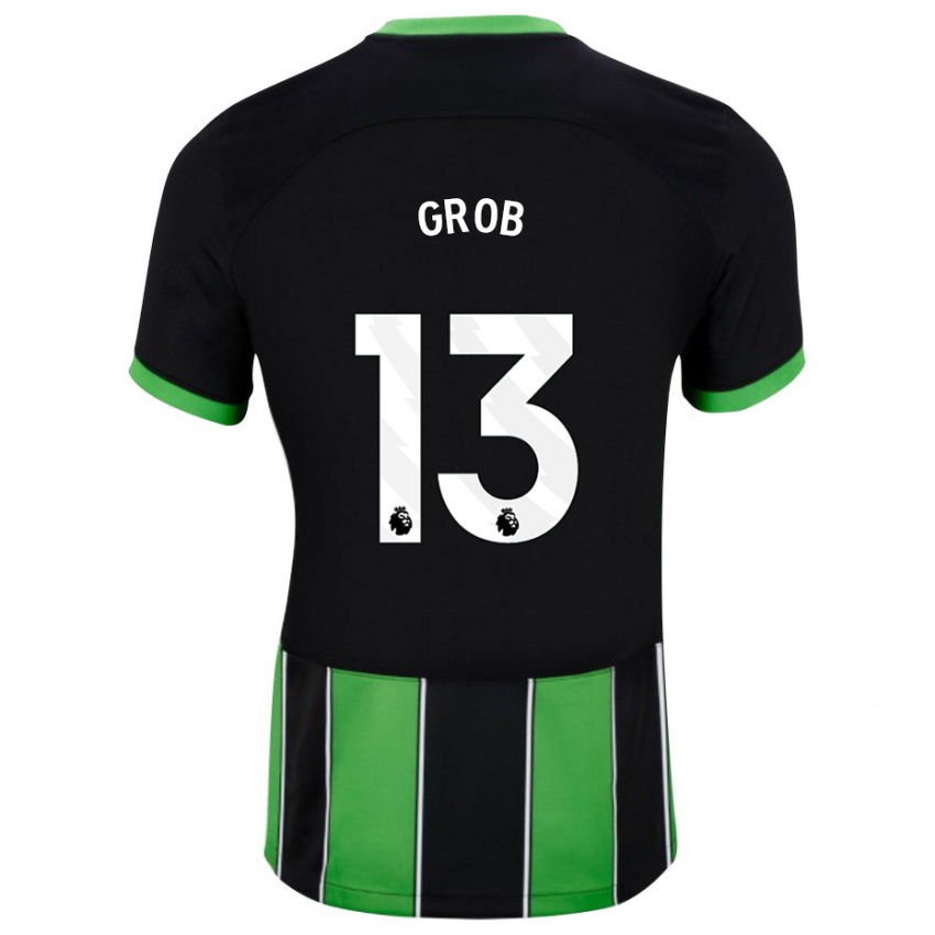 Dámské Pascal Groß #13 Černá Zelená Daleko Hráčské Dresy 2023/24 Dres