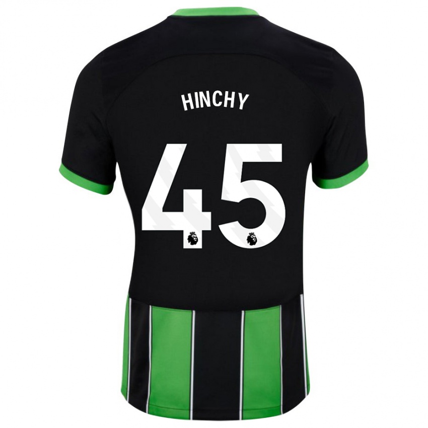 Dámské Jack Hinchy #45 Černá Zelená Daleko Hráčské Dresy 2023/24 Dres