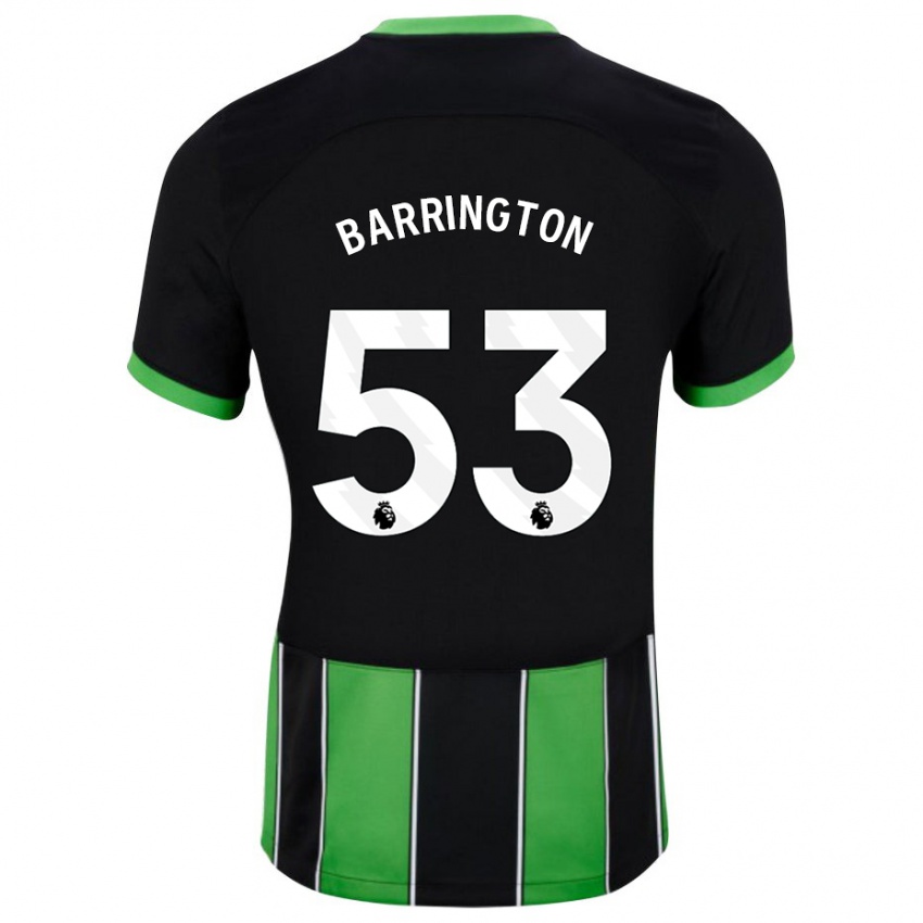 Dámské Luca Barrington #53 Černá Zelená Daleko Hráčské Dresy 2023/24 Dres