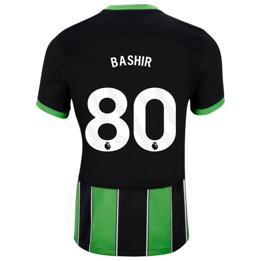 Dámské Sahil Bashir #80 Černá Zelená Daleko Hráčské Dresy 2023/24 Dres