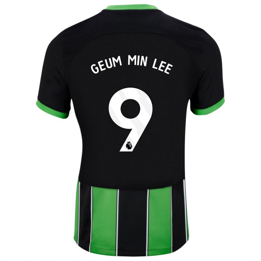 Dámské Lee Geum-Min #9 Černá Zelená Daleko Hráčské Dresy 2023/24 Dres